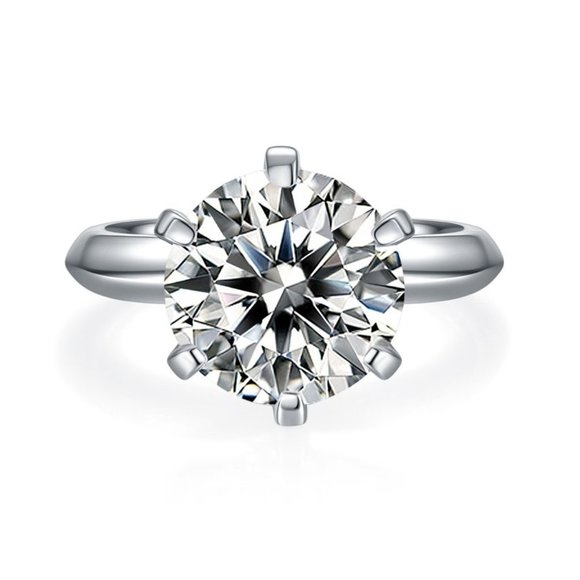 Certified 5ct. t.w. Diamond Solitaire Engagement Ring - Picture 4 of 16